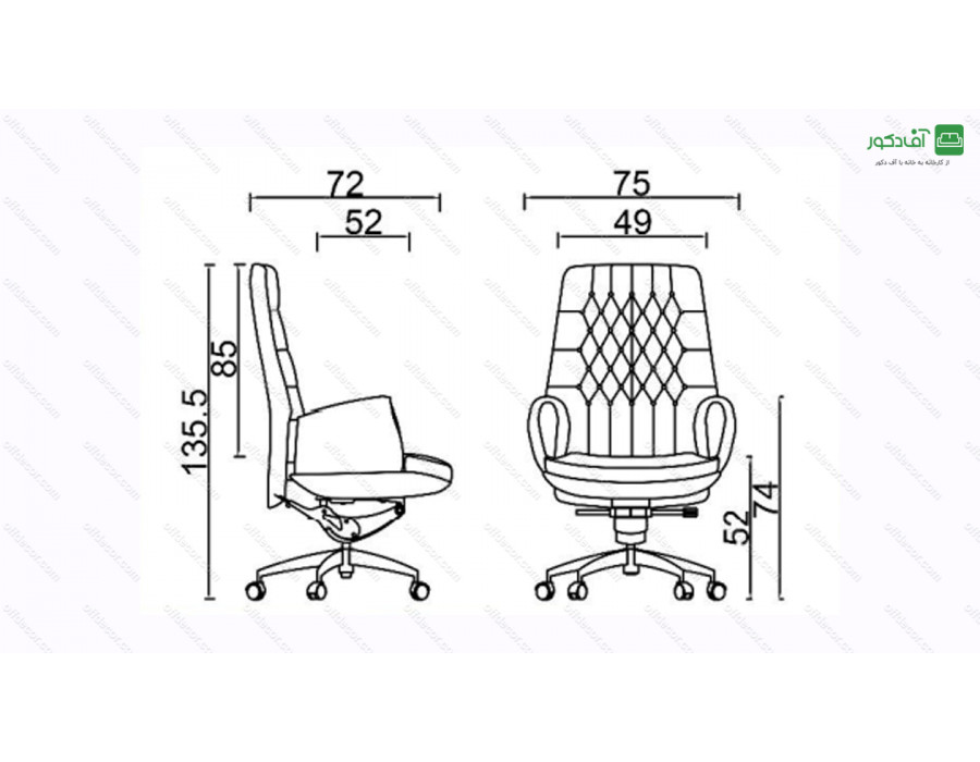 صندلی مدیریتی کد M35