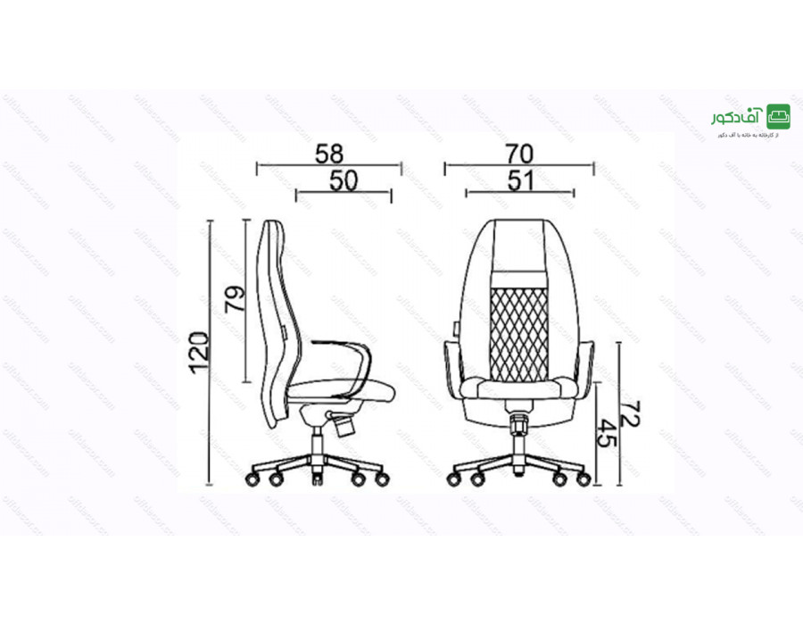 صندلی مدیریتی کد M36