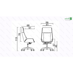 صندلی مدیریتی کد M37