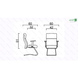 صندلی کنفرانسی کد C25