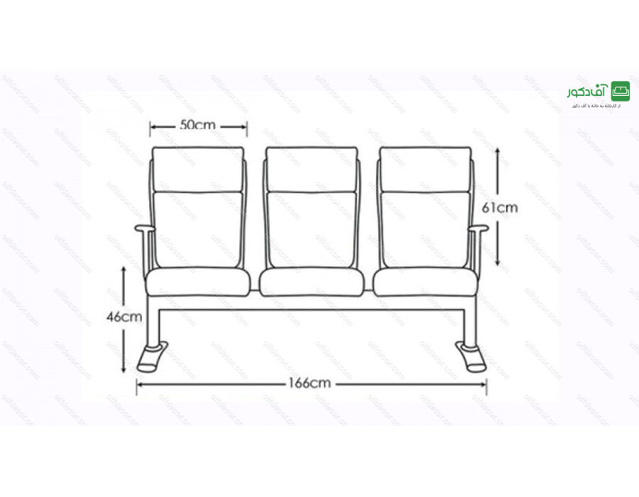 صندلی انتظار کد E10