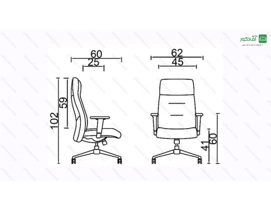 صندلی مدیریتی کد M41