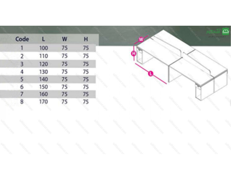 میز کار گروهی کد 4516