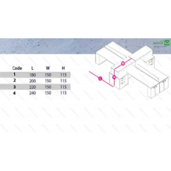 میز کار گروهی کد 4520